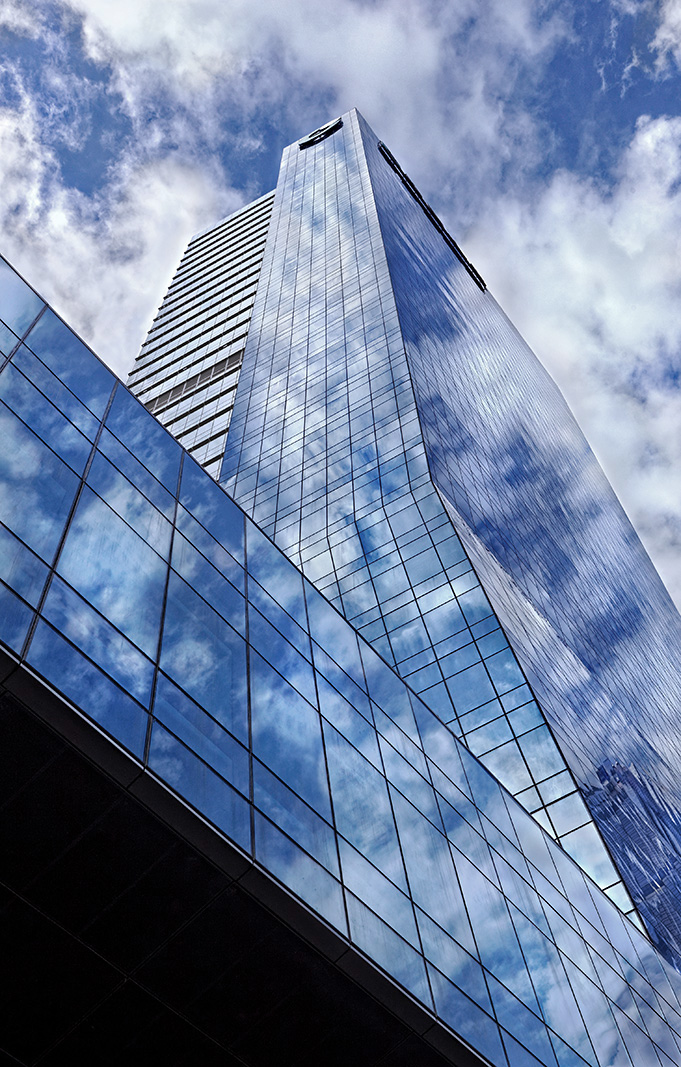 Architectural photography of modern office buildings in Shenzhen, China