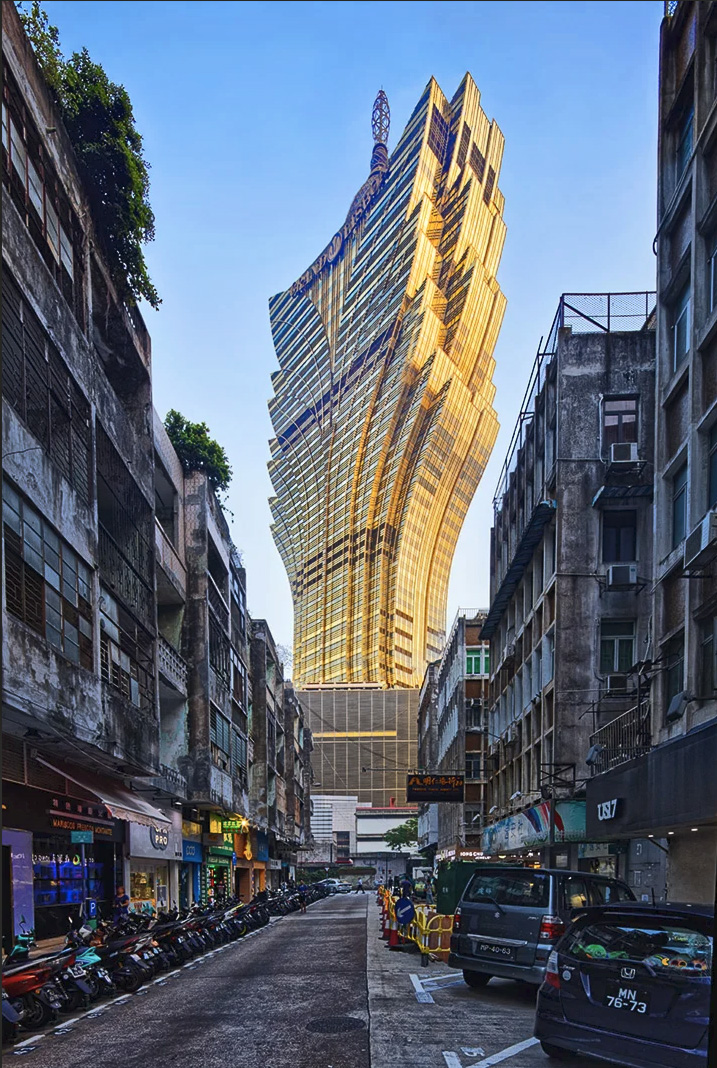 To get a sense of the impact a supertall structure has on a city, I like to photograph them from adjacent neighborhoods.