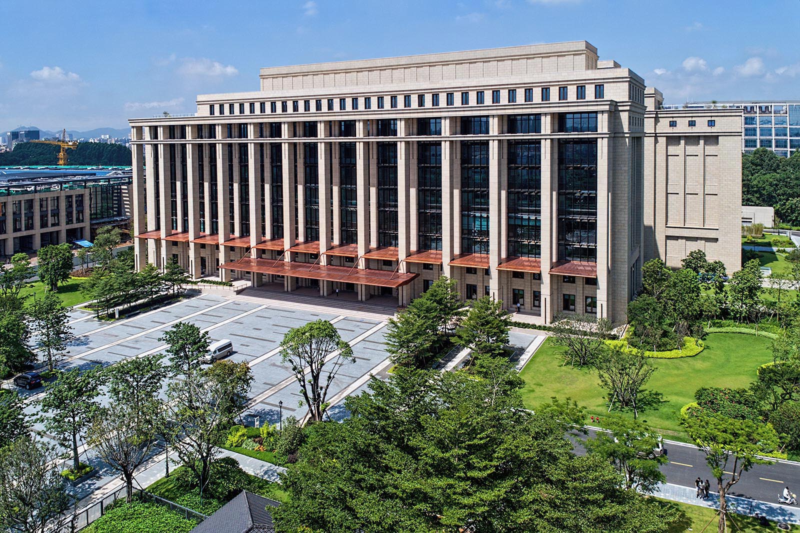 Aerial drone architectural photography of various buildings and projects in China and Asia by Paul Dingman