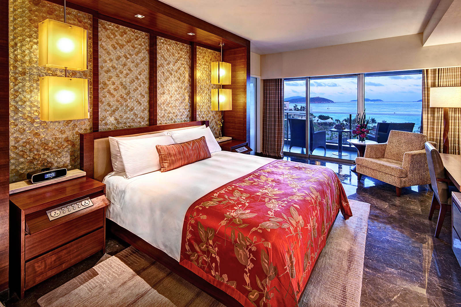 Interior and exterior architectural photography of the MGM Grand Sanya Resort in Sanya, China by hotel and resort photographer Paul Dingman