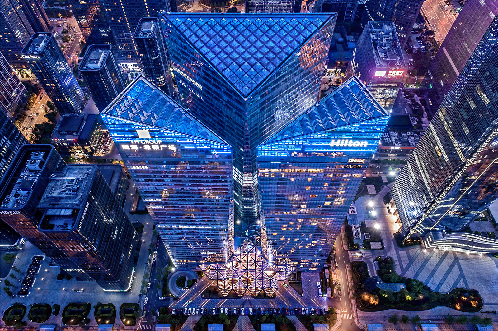 Architectural photography of office building exteriors in China and Asia by Paul Dingman, architectural photographer serving China, Asia, Dubai, and the Middle East.