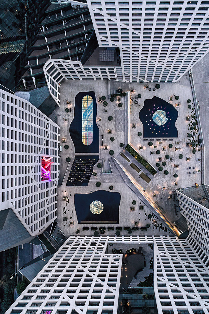 Aerial drone architectural photography of various buildings and projects in China and Asia by Paul Dingman