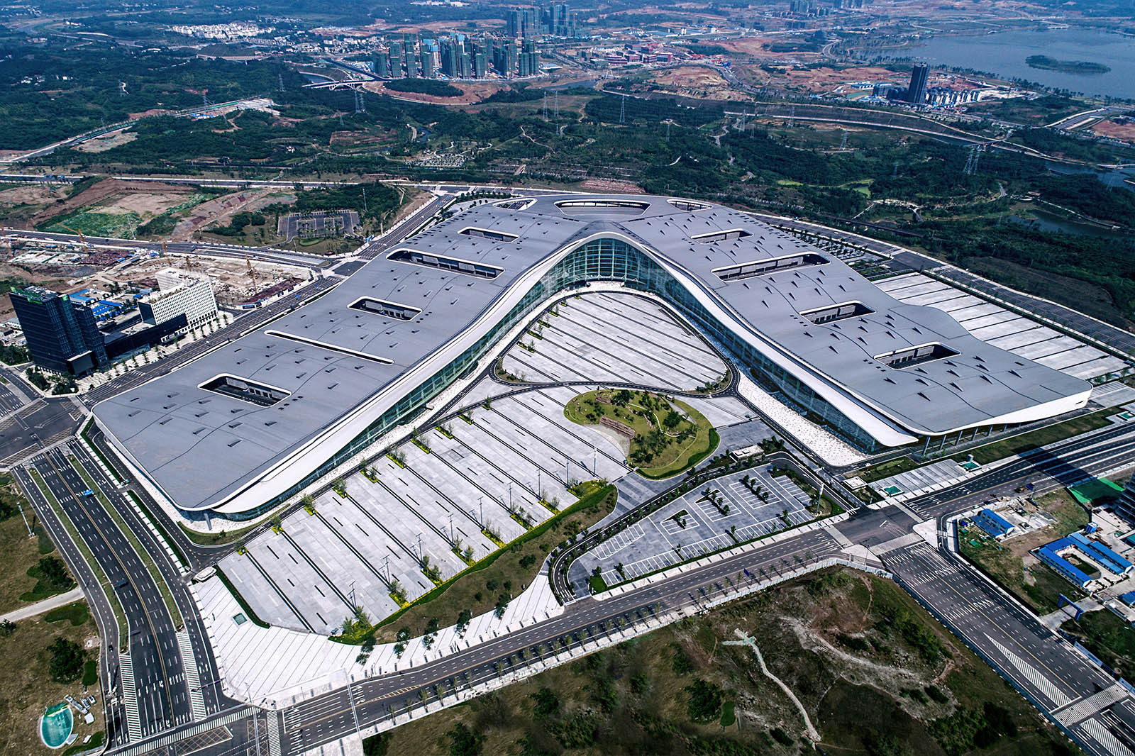 Interior and exterior architectural photography for architects large scale projects including conference centers exhibition centers in China, Asia, and the Middle East by Paul Dingman, architectural photographer