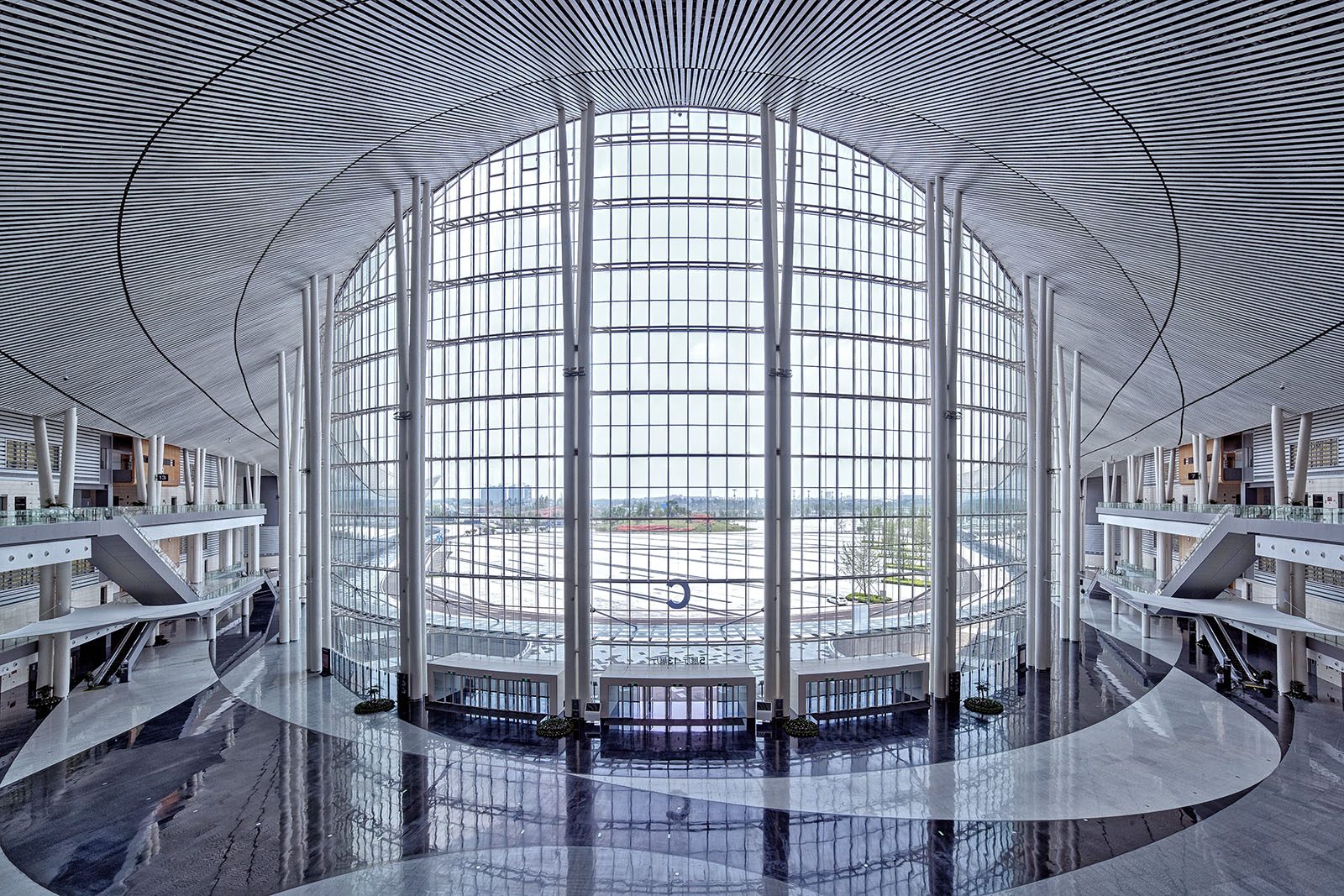 Interior and exterior architectural photography for architects large scale projects including conference centers exhibition centers in China, Asia, and the Middle East by Paul Dingman, architectural photographer