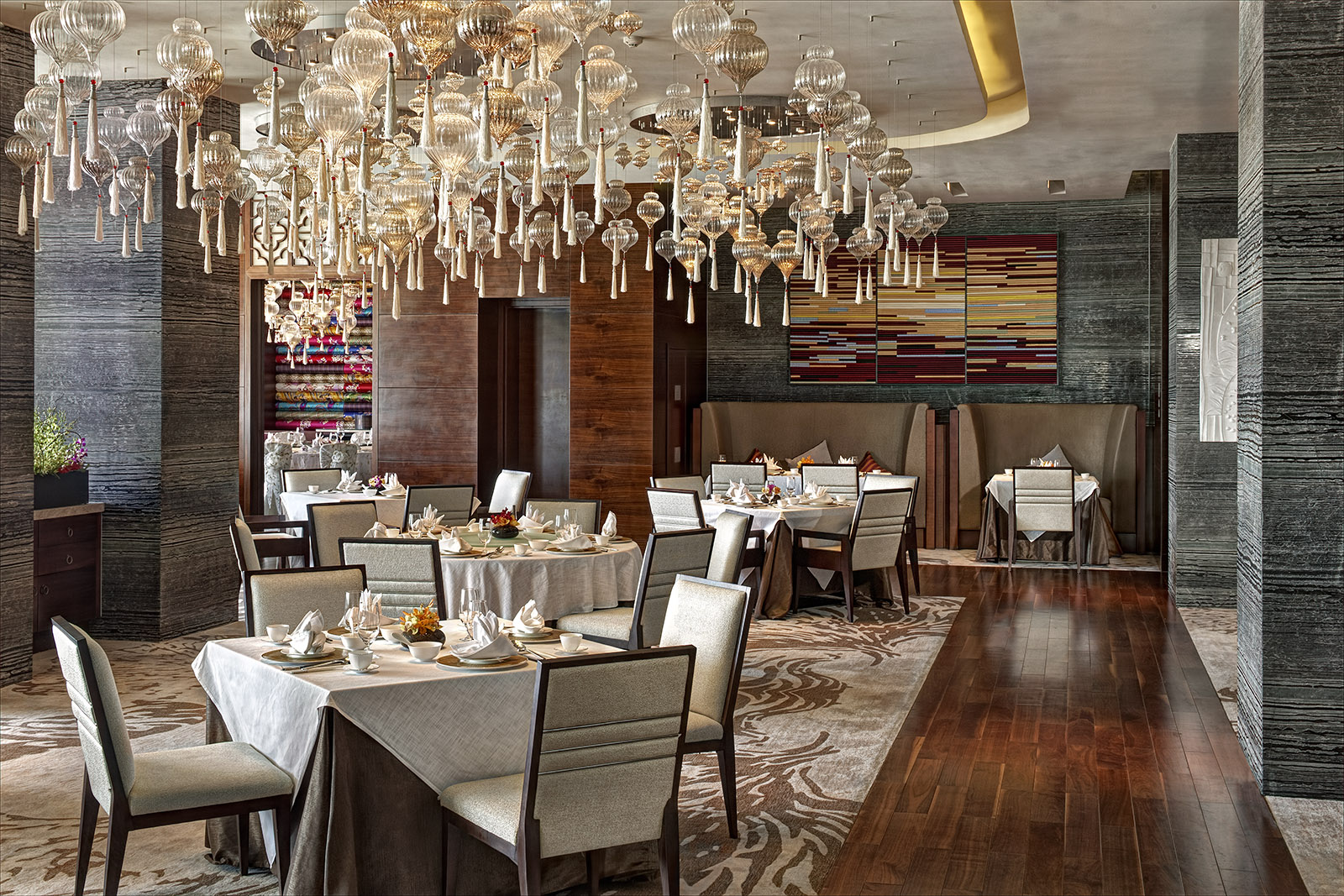 Interior and exterior architectural photography of the MGM Grand Sanya Resort in Sanya, China by hotel and resort photographer Paul Dingman