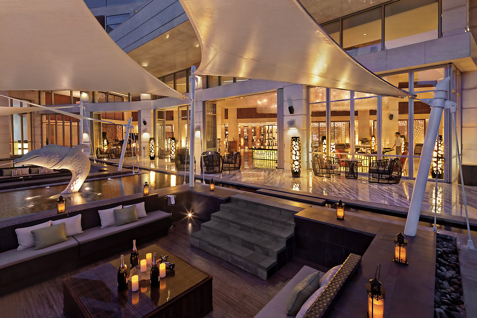 Interior and exterior architectural photography of the MGM Grand Sanya Resort in Sanya, China by hotel and resort photographer Paul Dingman