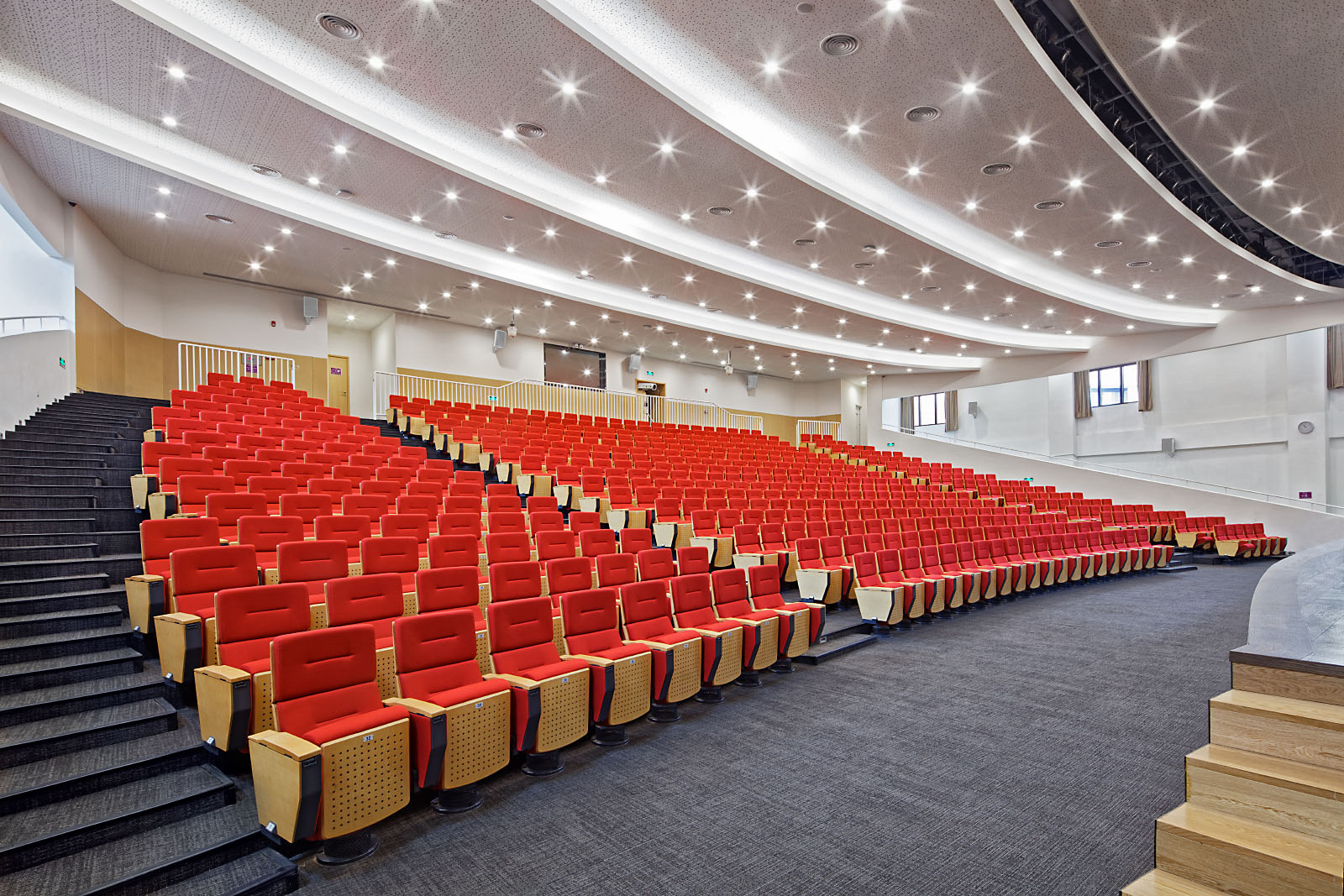 Interior photography of the Taiwan Park International School in Dongguan, China. Architect: HDR.