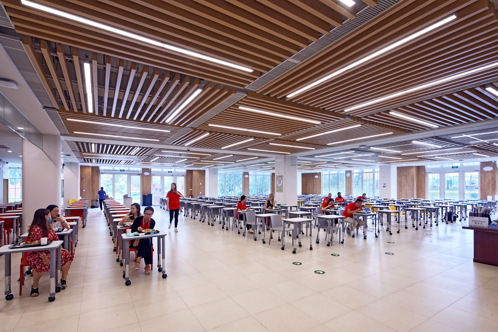 Interior photography of the Taiwan Park International School in Dongguan, China. Architect: HDR.